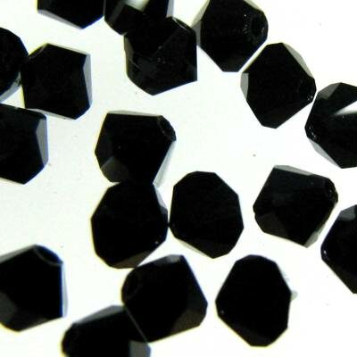 pērle slīpēta Rondelle 4mm melna (20gab) Čehija - cmc423980