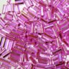 pērlītes trubiņas 5mm g.violetas ar spoguli "Light Purple" (25g) Čehija - j009