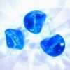 pērle akmens 15mm zila (10gab) Čehija - j021