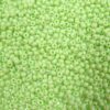 pērlītes N12 pasteļzaļas "Lime Green" (25g) Čehija - j1003