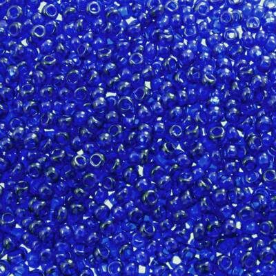 pērlītes N11 kobalta zilas caursp. "Cobalt Blue" (25g) Čehija - j1021