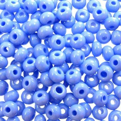 pērlītes N6 blāvi zilas "Powder Blue" (25g) Čehija - j1022