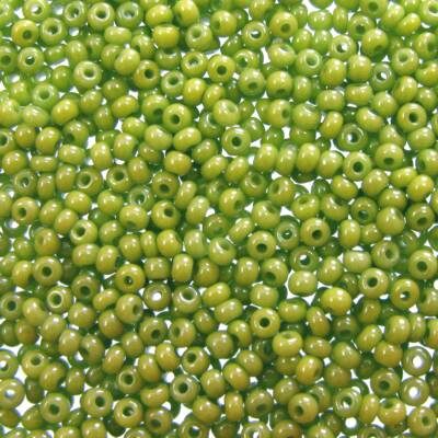 pērlītes N11 olīvu zaļas "Olive Green" (25g) Čehija - j1028
