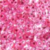 pērlītes N5 rozā ar spoguli "Pink silver lined" (25g) Čehija - j1047