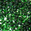 pērlītes N6 t.zaļas caursp. "Dark Olivine" (25g) Čehija - j1166