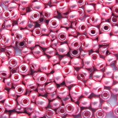 pērlītes N6 rozā perlam. (25g) Čehija - j756