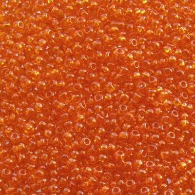 pērlītes N11 oranžas caursp. "Hyacinth" () (25g) Čehija - j788