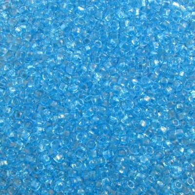 pērlītes N10 g.zilas caursp. "light Aquamarine" [] (25g) Čehija - j806