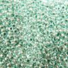 pērlītes N10 pelēkzaļas metāliskas "Green metallic" (25g) Čehija - j961