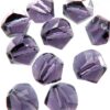 pērle slīpi slīpēta 8mm pelēkvioleta "Tanzanite" (10gab) Ķīna - kktw8-08