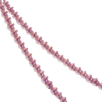 plastmasas pērles 5mm blāvi rozā (50gab) Ķīna - kp05-105