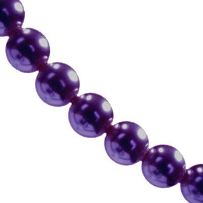 plastmasas pērles 10mm t.violetas (20gab) Ķīna - kp10-60