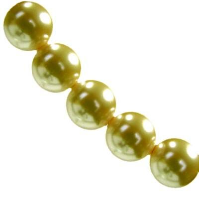 stikla pērles 12mm olīvu zaļas (10gab) Ķīna - ks12-28