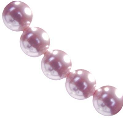 stikla pērles 12mm g.rozā (10gab) Ķīna - ks12-12