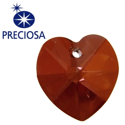 piekariņš kristāla slīpēta sirds 14mm crystal Venus pārkl. - pph-14-00030ven