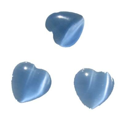 līmējamais kristāls flat-back sirds 12mm kaķacs gaiši safīra zila - s03725