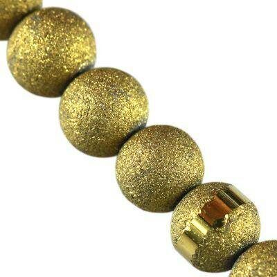 pērle apaļa 4mm Sandy (50gab) zelta