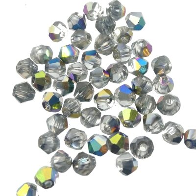 pērle konuss slīpēta 2mm (50gab) Crystal Vitrail, Ķīna