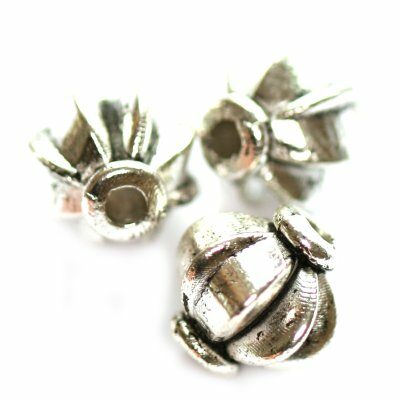bead round 8mm bali-metal