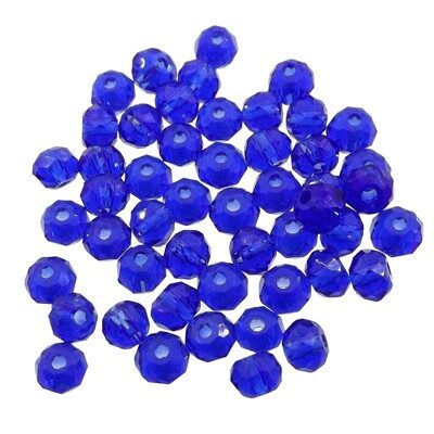 pērle apaļa slīpēta 4mm (50gab) Dark Blue